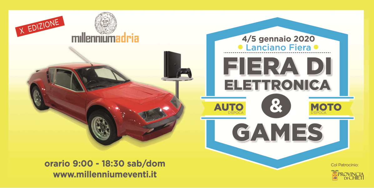 <p>Fiera elettronica gaming e auto moto d'epoca 2020</p>
